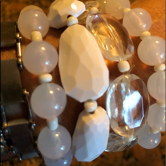 Next Jewelry - 4pc Rock& Bead Set from Next Gorgeous white!